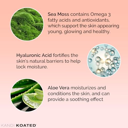 Kandi Koated Age-Renewal Sea Moss Serum by Kandi Burruss ? Hydrating Face Serum with Aloe, Hyaluronic Acid & Antioxidants ? Vegan, Firming Skincare for Glowing Skin, 1 fl oz