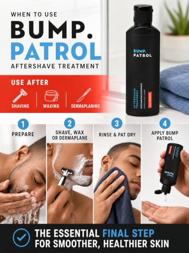 Bump Patrol Max Strength Razor Bump Treatment Serum Pack of 4 - 2 Fl Oz