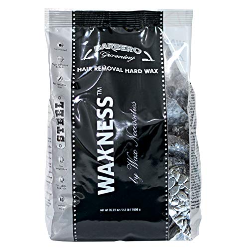 Waxness Men's Hard Wax Beads 2.2 lb - Stripless Coarse Hair Removal, Professional Italy