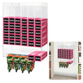 Acrylic Hair Color Organizer Wall Mount UV-Proof Salon Storage Cabinet