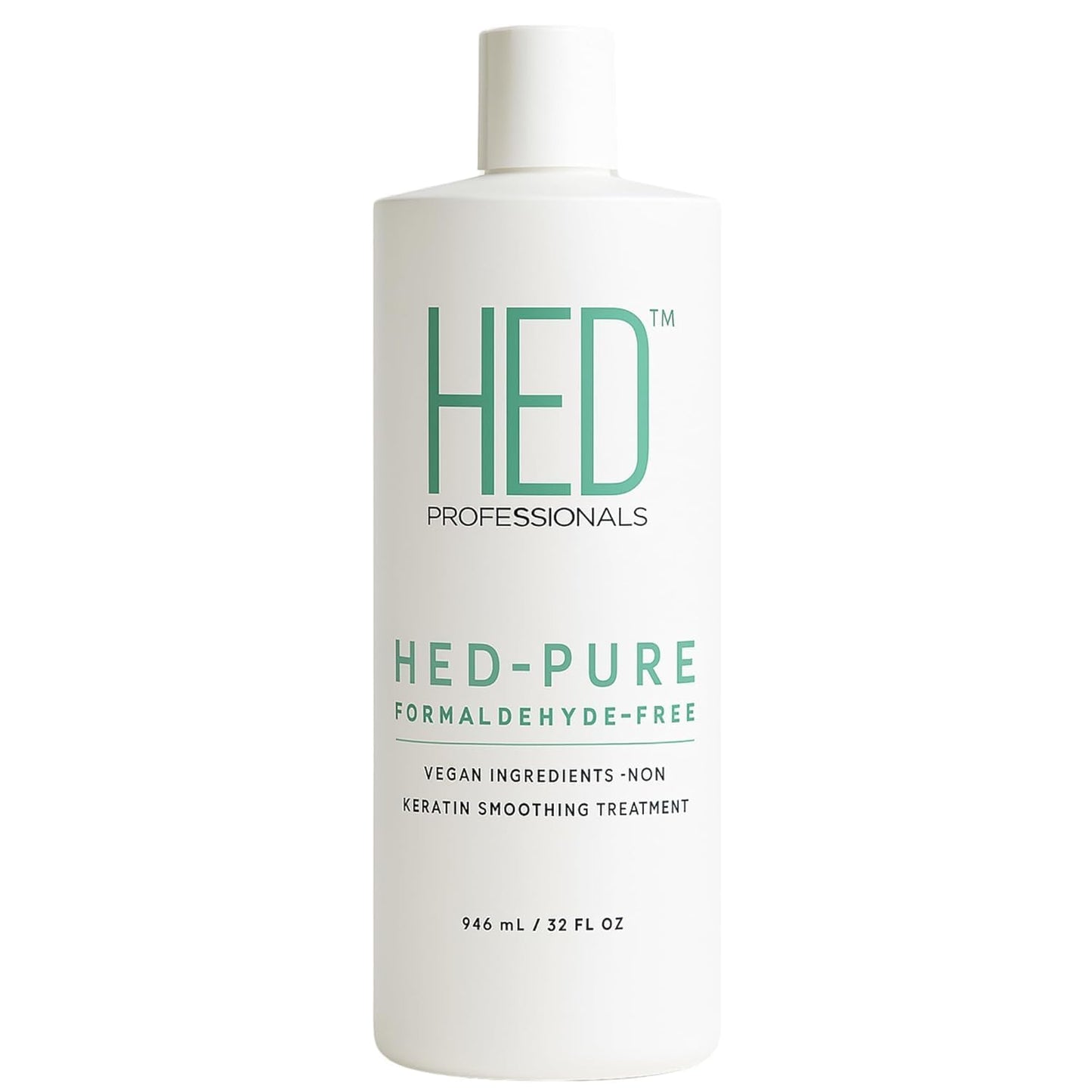 HED Pure Keratin Smoothing Treatment for Hair Care and Frizz Control, Formaldehyde-Free Vegan Formula, At Home or Salon Use Treatment for Soft Manageable Texture, 32 Fl Oz Bottle