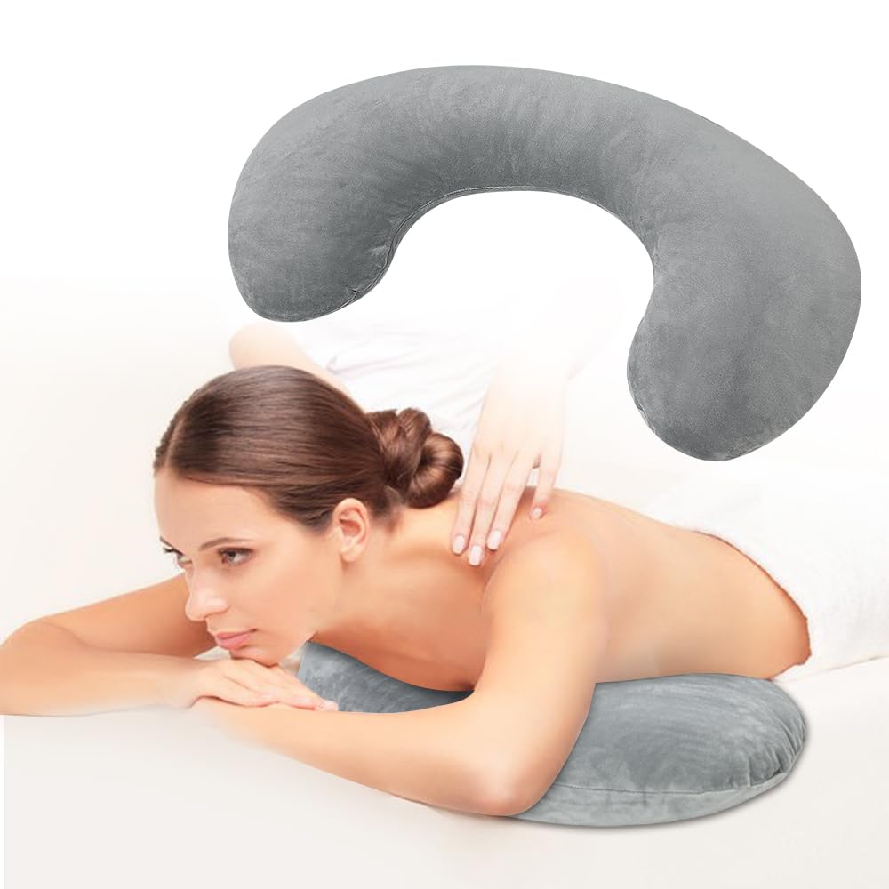 KAAMOS Breast Pillow for Massage Table Massage Breast Bolster Pillow for Sleeping Massage Wedge Bolster Stomach Sleepers Chest Pillow Breast Support Pillow Feminine Massage Pad for Spa Salon