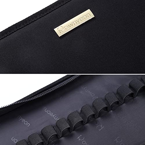Lipstick Organizer Bag - Large Capacity Travel Makeup Case, 67 Slots, Black