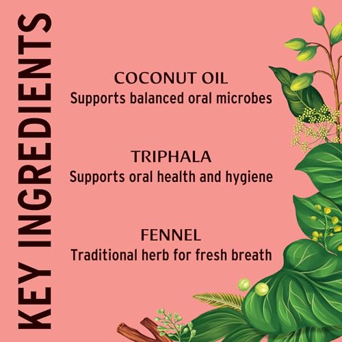 Banyan Botanicals Cinnamon Daily Swish – Organic Ayurvedic Pulling Oil with Coconut Oil – Mouthwash for Fresh Breath and Sparkling Oral Health* – 8 oz – Non GMO Sustainably Sourced Vegan