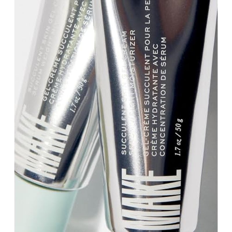 MAKE Beauty Succulent Skin Gel Cream - Hydrating Face Moisturizer. Lightweight Cream Gel with Cactus Extracts and Hyaluronic Acid. Non-Comedogenic Daily Moisturizer for All Skin Types - 1.7 Fl Oz