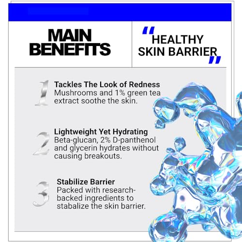 Mushroom B5 Toning Cocktail | Hydrating & Calming Facial Toner | Soothing & Redness Relief with Mushrooms & 2% Panthenol | Green Tea Fresh Skin Toner for Acne Prone & Sensitive & Dry Skin