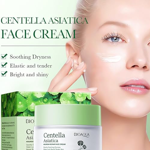 Centella Asiatica Face Moisturizer & Skin Repair Cream 1.8 Fl Oz Pack of 2