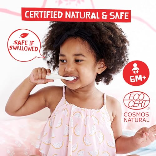 Kids Natural Fluoride-Free Toothpaste Pack of 6 - Gentle Oral Care for Sensitive Gums