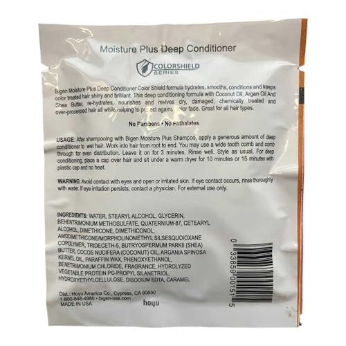 Bigen Moisture Plus Deep Conditioner 1.75 Fl Oz Pack of 12 - Hydrates & Repairs
