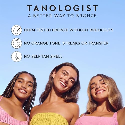 Tanologist Self-Tanning Drops with Kabuki Brush Set - Sunless Tanning Kit for Natural Glow