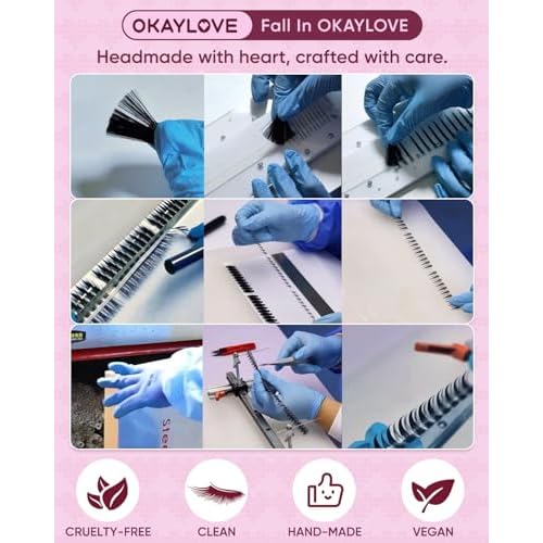 OKAYLOVE Manga Lash Clusters with Spikes, LIRA 8-18mm DIY Cluster Eyelash Extensions Kit, 140pcs CC Curl Clear Band Individual Lashes with Lash Bond and Seal, Remover, Lash Tweezers