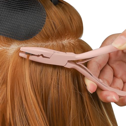 Microlink Hair Extension Pliers Kit with Brown Variation - Beading & Bead Closer Tools