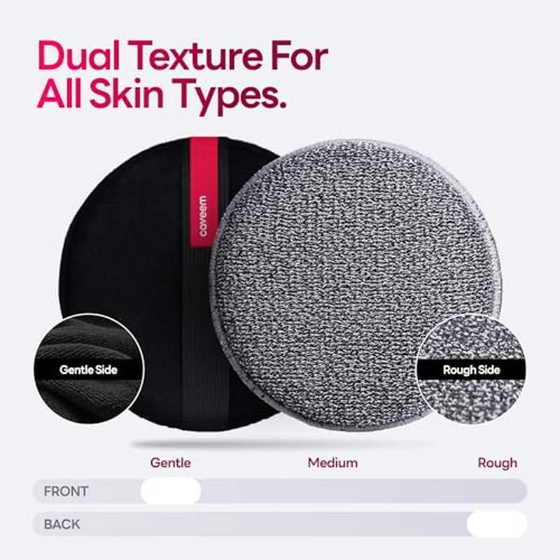 Caveem's Exfoliating Body Scrubber (2 Pack) & Roughness Soap Bag (2 Pack) ? Deep and Gentle Cleansing for Smooth Skin