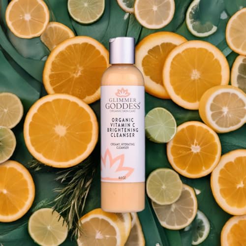 Glimmer Goddess Organic Vitamin C Facial Cleanser for Dark Spots - 8oz