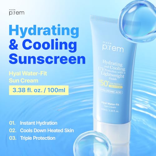 Hyal Water-Fit Face & Body Sunscreen SPF 50+ PA++++ - Hydrating, Cooling, Lightweight 3.38 fl oz