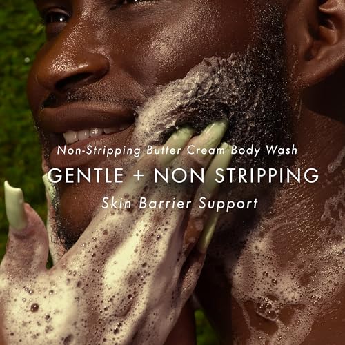 For Him Set, Non-Stripping Butter Cream Body Wash Ugandan Vanilla + Ethiopian Honey, African Beauty Butter Ghanaian Coconut + Moroccan Almond, Shea Butter, Dry Skin Support, Body Wash