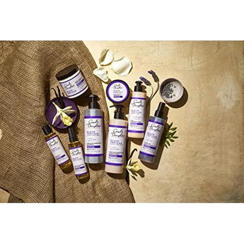 Carol's Daughter Black Vanilla Sulfate Free Shampoo and Conditioner Set for Curly, Wavy or Natural Hair, Moisturizing Hair Care for Dry, Damaged Split Ends, 1 Kit