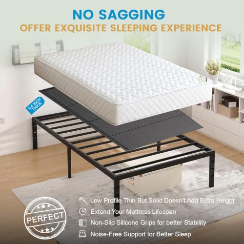 Full Size Bunkie Board 54x75 Inches Support Mattress Foundation - Ribbed