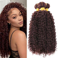Synthetic Kinky Curly Hair Bundles for Women 16-20 Inch 300g 3 Pack - 4#