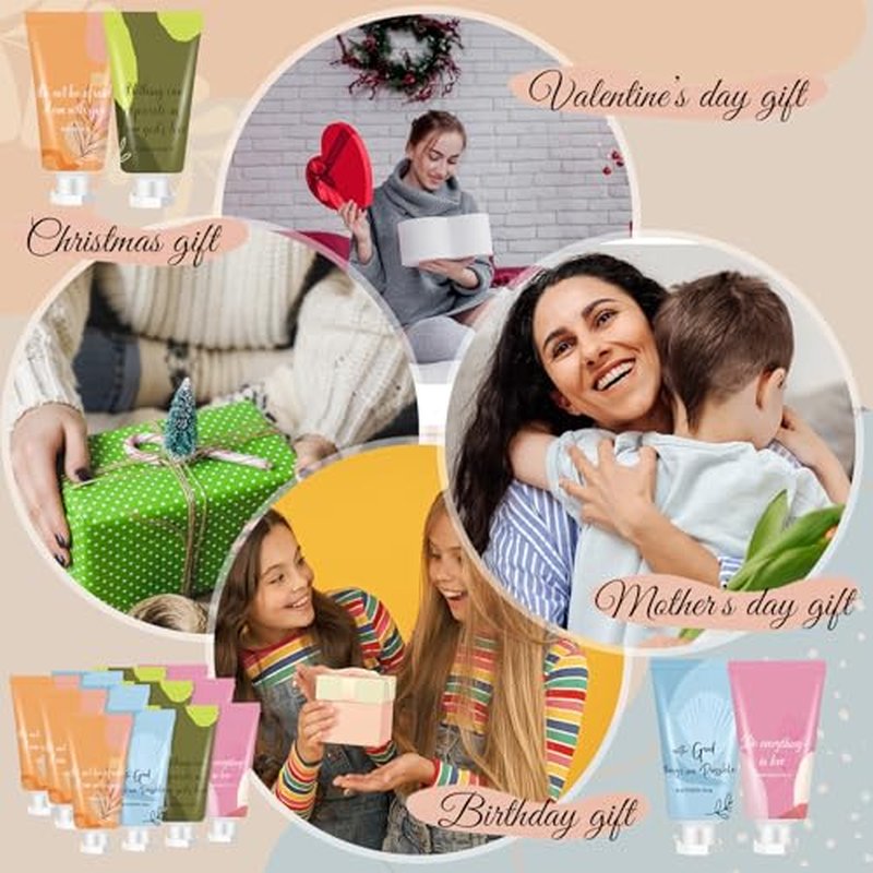 72 Pcs Easter Christian Hand Lotion Bulk Gifts for Women Bible Verse Mini Travel Hand Cream Religious Mother's Day Gift for Church Members Prayers Teachers Coworkers Homeless