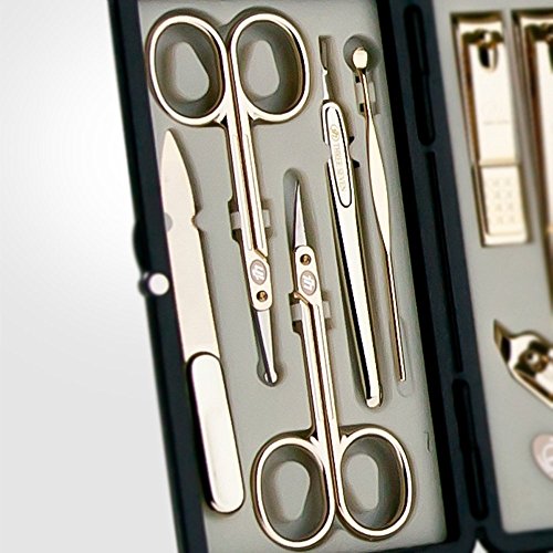 Korean Nail Clipper Set with 10 Tools - Manicure & Grooming Kit for Travel