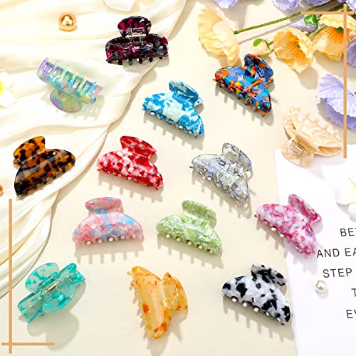 Medium Hair Claw Clips Set - Non-Slip Strong Hold for Women, 18 Pieces
