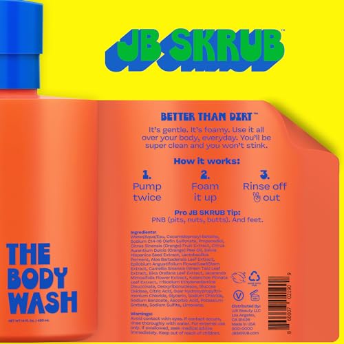 JB SKRUB The Face Wash, The Body Spray, and The Body Wash - Support Daily Freshness During Active Growing Years