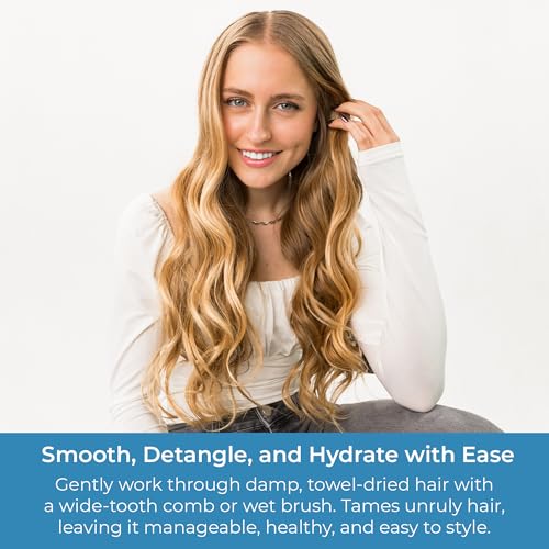 Leave-In Moisturizing Detangler Spray for All Hair Types - 8 Ounces