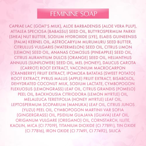 Epanouie Skin | Pretty Kitty Intimate Care | Premium Botanical Feminine Hygiene | Feminine Soap | Gentle Cleansing | Treats Odor + Inflammation