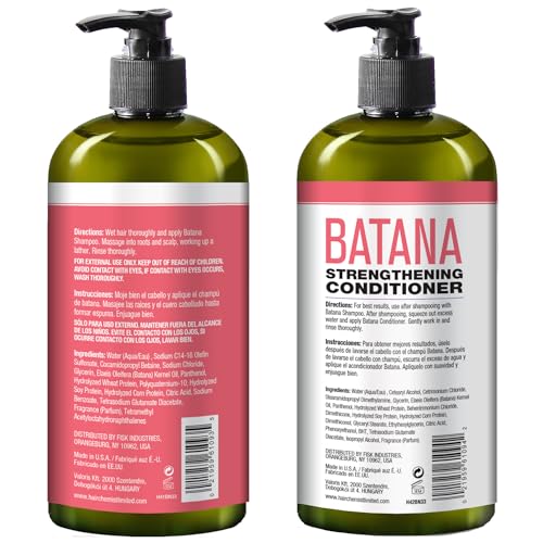 Strengthening Shampoo & Conditioner Set - Hair Growth & Thickening, 33.8 oz