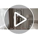 58x20 Inch Over-the-Door Arched Full Length Mirror - Black, Adjustable Hooks