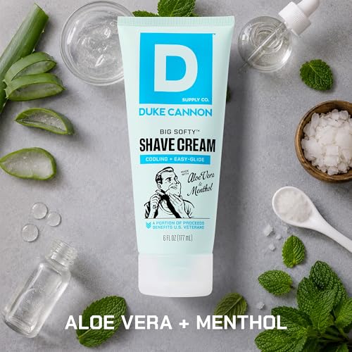 Men's Shaving Cream with Aloe Vera Shea Butter & Macadamia Oil - 6 oz 2 Pack