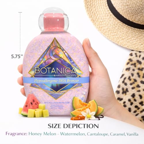 Hypoallergenic DHA Bronzer Tanning Lotion with Pollution Protection - 8.5oz