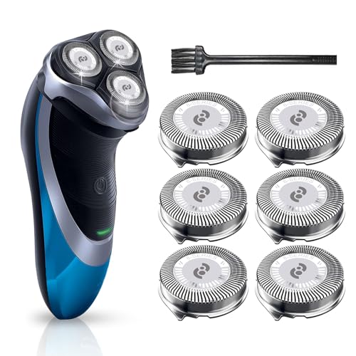 Tuokiy 6-Pack HQ8 Replacement Heads for Philips Norelco Aquatec Shavers Compatible Models AT750 PT735