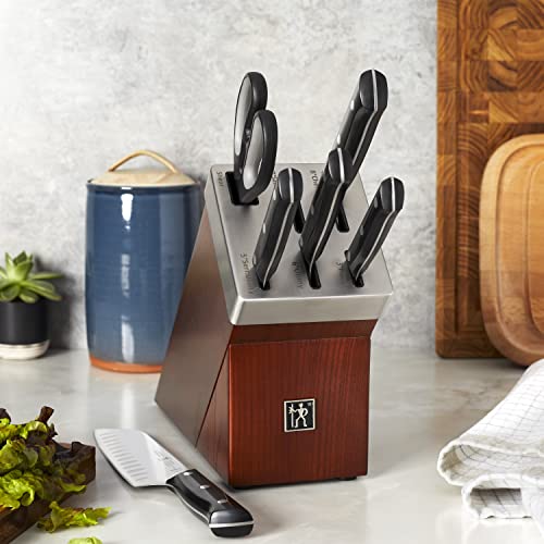 7-Piece Chef Knife Set with Bread Knife - German Engineered Razor-Sharp Kitchen Cutlery