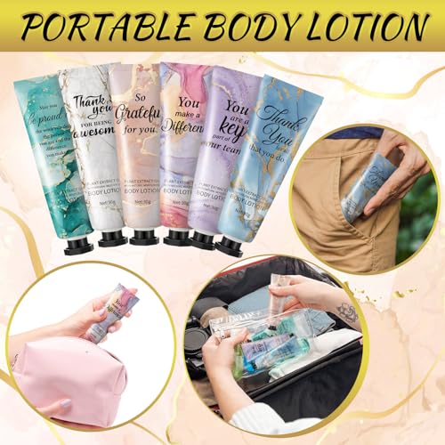 48pcs Thank You Hand Cream Gift Set - Portable Moisturizer with 6 Scents