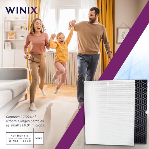 Genuine Winix Q1712-0123-00 Air Filter with Carbon Odor Control for Winix 5510/5520/5530