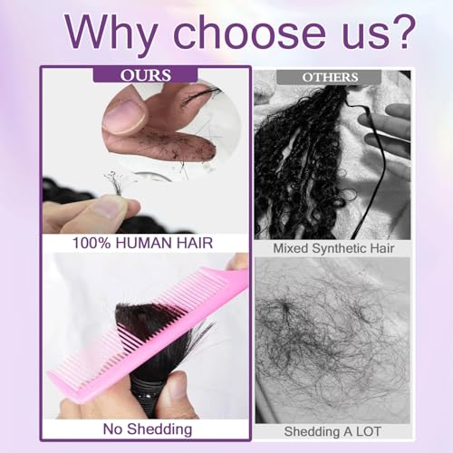 Human Braiding Hair Deep Wave 100g 16 Inch for Boho Knotless & Curly Braids