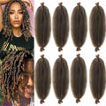 Celie 18 Inch Springy Afro Twist Hair Pre-Separated & Fluffy for Crochet, Pack of 8
