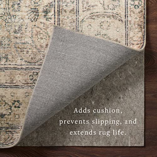 Loloi Grip 1/8 Inch Grey Rug Pad - 8' x 11' Reversible Floor Protector