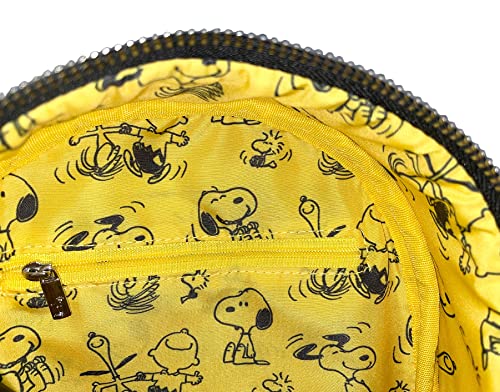 Peanuts Snoopy and Charlie Brown Shoulder Bag - Allover Print Women's Crossbody Purse