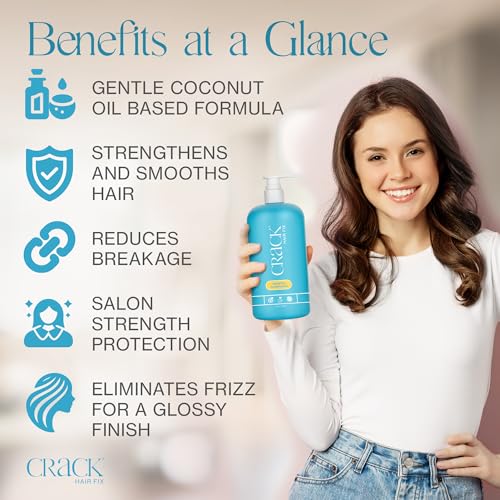 Crack Hair Fix Moisturizing Sulfate-Free Shampoo with Pump 33.8 Oz