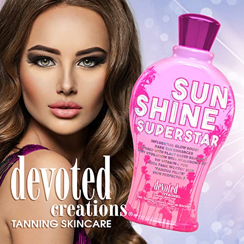 Devoted Creations Sunshine Superstar Dark Tan Enhancer | 360ml Sunless Tanning Product