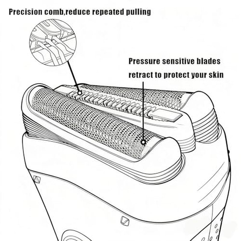32B Replacement Shaver Head for Braun Series 3,Shaving Razor Head Suitable for Braun S3 3000s 3010s 3020s 3030s 3040s 3050cc 3070cc 3080s 3090cc 310s 320 330 340 350cc ect (2PCS)