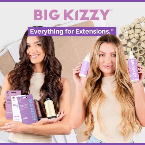 Big Kizzy Single Sided Hair Extension Tape Replacement - 144 Tabs, Strong Hold