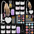 Practice Hand for Acrylic Nails with Nail Tips & Art Tools - Beginners Kit