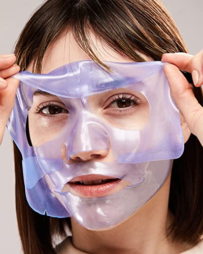 Hydrogel Face Mask with Retinol & Peptides - 1 Pack of 2 - Anti-Aging Hydrating Mask for Women and Men