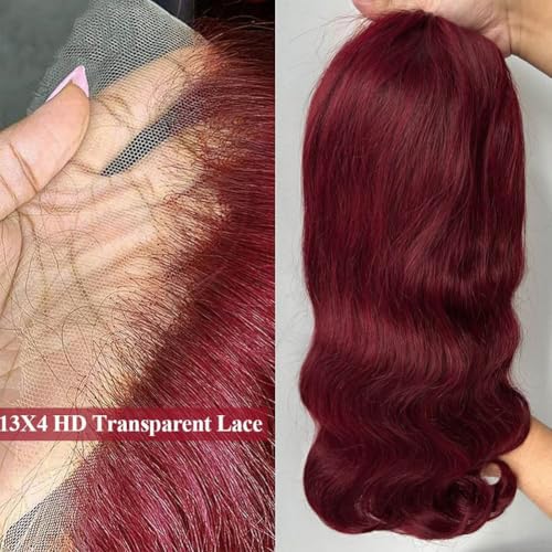 Reddish Brown Human Hair Bob Wig 13x4 HD Lace Front Pre-Plucked 180% Density - 10 Inch