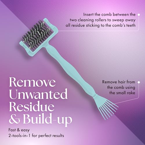 Olivia Garden Comb Cleaner 2-tools-in-1 (Pack of 2)