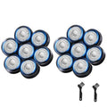 7 Blades Head Shaver Replacement Heads, Universal Fit for Electric Razors, Wet & Dry Use, 7D Floating Design, Stainless Steel Blade Heads, Ideal for Men's Face & Bald Head Shaving (2count)